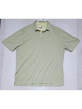 Greg Norman Play Dry Mens XXL Striped Short Sleeve Golf Polo Shirt Shark